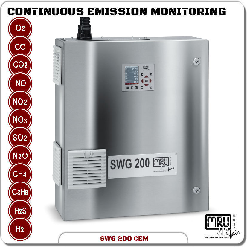 SWG 200 Continuous Emission Monitor MRU Instruments Emissions