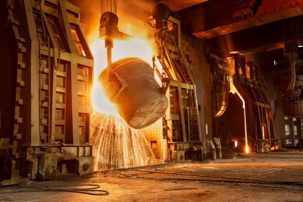 fundición en la industria siderúrgica y análisis de gases