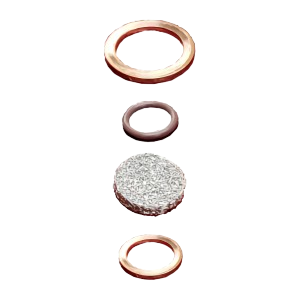 Filter and gasket set for entrance ports